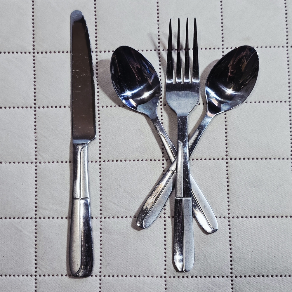 COMING SOON Cambridge Silversmiths Stainless Landscape Pattern Flatware 4pc Set